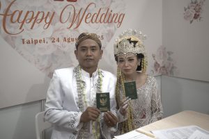 KDEI Taipei Resmikan 87 Pasangan PMI Lewat Program Nikah Massal