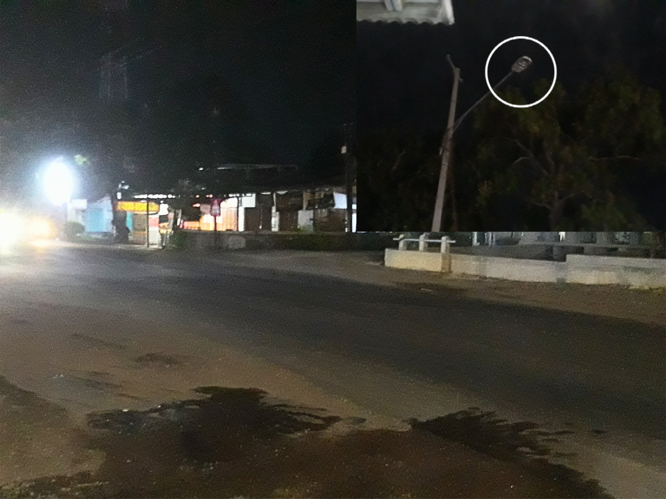 Lampu di Jalan Raya Kasimah Rambatan Wetan Rusak tak Menyala