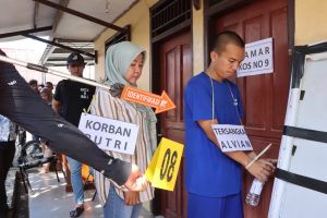 Polres Indramayu Gelar Rekonstruksi Kasus Pembunuhan PUTRI