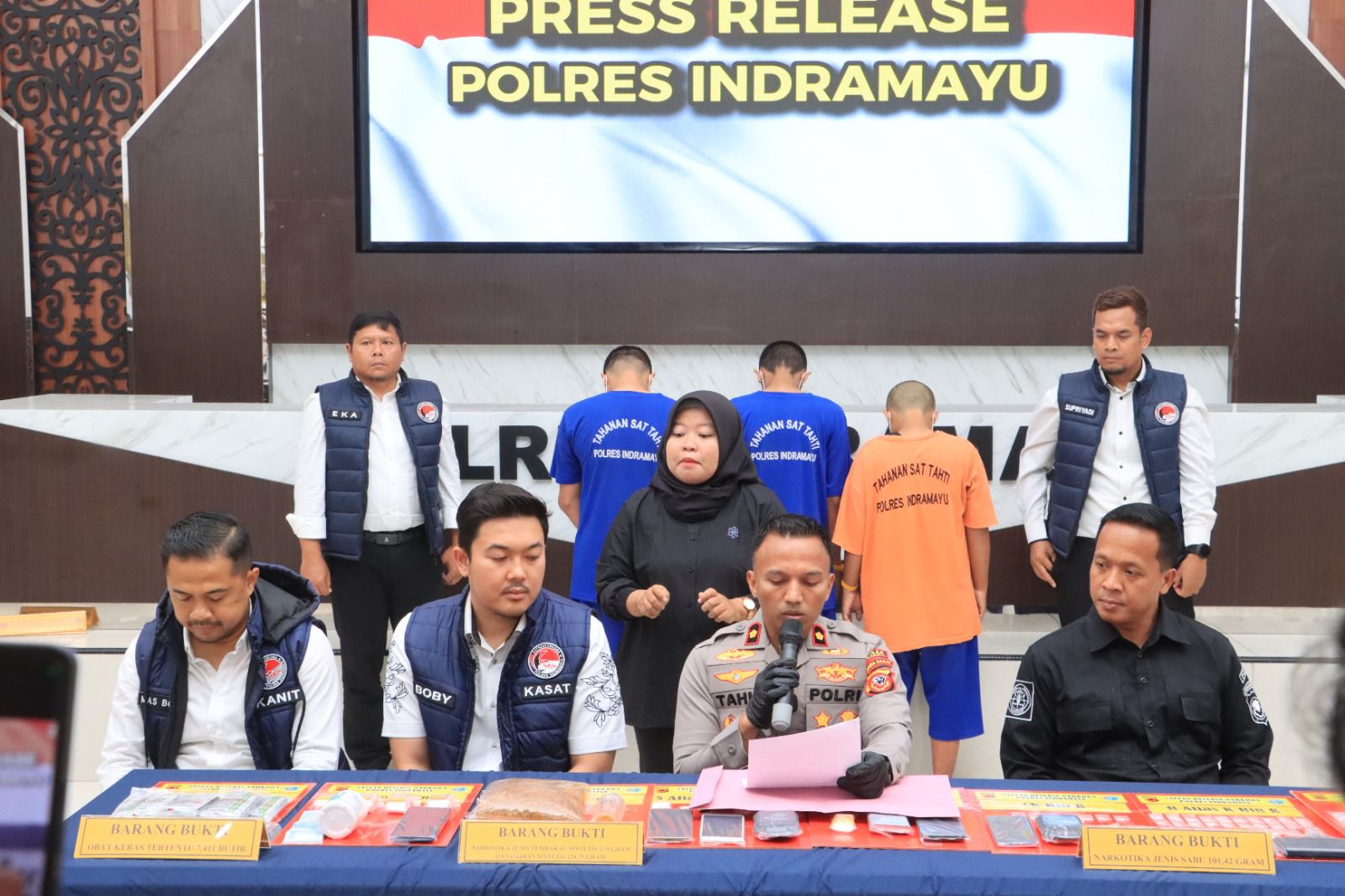 Darurat Narkoba, Polres Indramayu Berhasil ungkap 18 Kasus Periode Agustus Oktober 2025