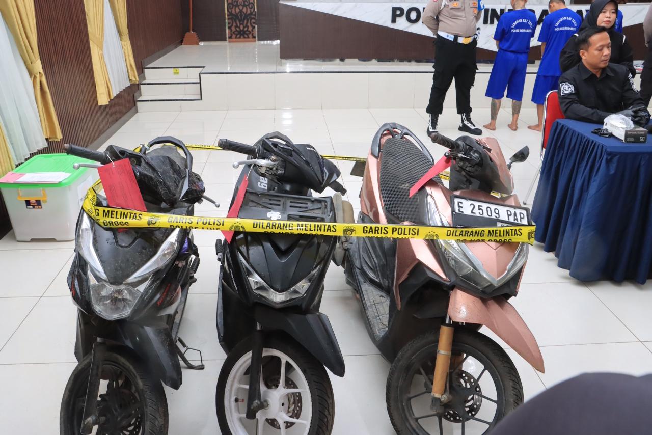 Press Release Polres Indramayu, Pelaku Begal Remaja dengan Sejumlah Barang Bukti Berhasil di Ringkus