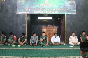 Kodim 0616 Indramayu Gelar Doa Bersama Peringati HUT ke-76 Korem 063 Sunan Gunung Jati
