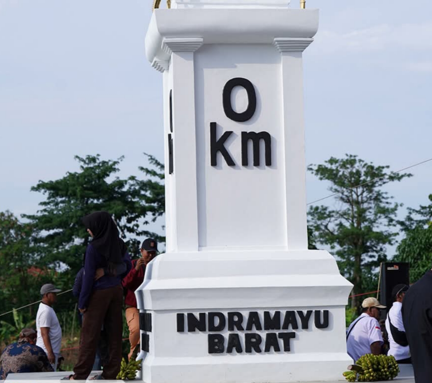 Bupati Lucky Hakim Resmikan Tugu Nol Kilometer Indramayu Barat
