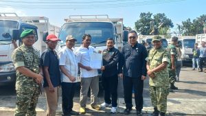 Perkuat Ekonomi Desa, Kodim 0616 Indramayu Salurkan 23 Unit Truk KDKMP dari PT Agrinas