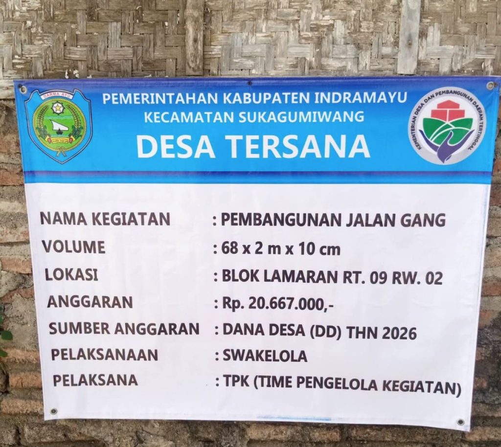 Proyek infrastruktur yang dibiayai oleh Dana Desa (DD) Tahun Anggaran 2026 tersebut dinilai janggal dalam proses pengerjaannya di lapangan.