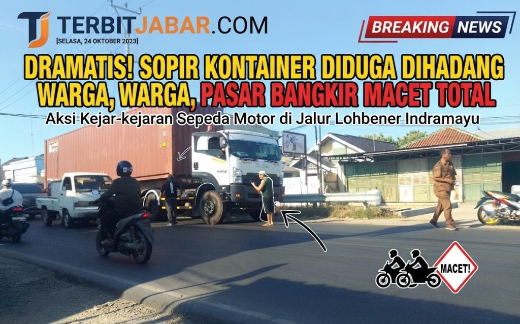 Jalan Raya Pasar Bangkir, tepatnya di Desa Rambatan Kulon, Kecamatan Lohbener, Kabupaten Indramayu