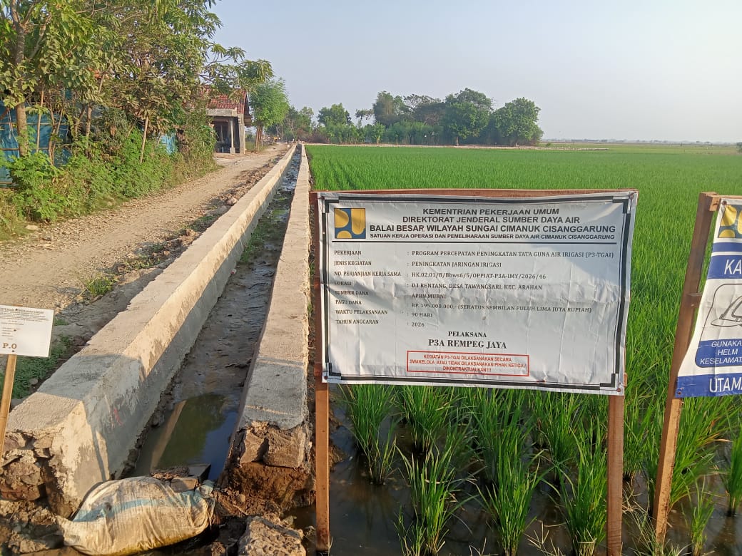Program P3A-TGAI Desa Tawangsari Indramayu Capai 70 Persen, Petani Sambut Positif Jelang Musim Kemarau
