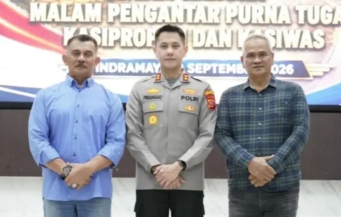 Polres Indramayu Gelar Silaturahmi Bersama Awak Media, Lepas Purna Tugas Kasi Propam dan Kasiwas